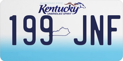 KY license plate 199JNF