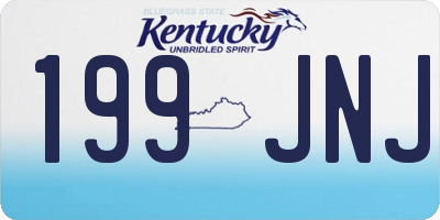KY license plate 199JNJ