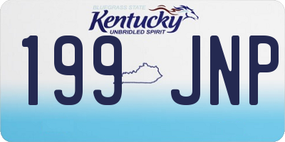 KY license plate 199JNP