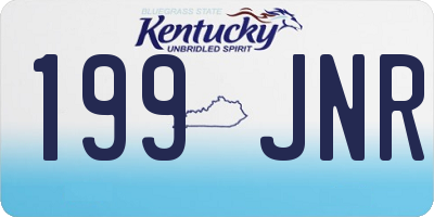 KY license plate 199JNR