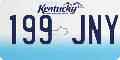 KY license plate 199JNY