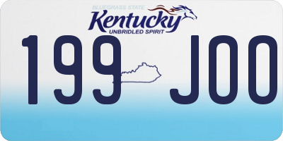 KY license plate 199JOO