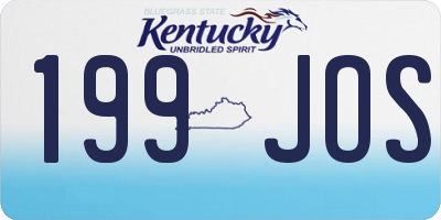 KY license plate 199JOS