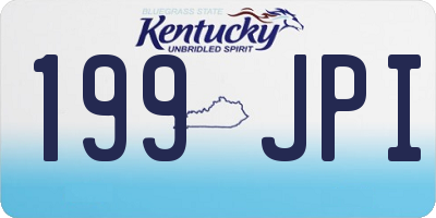 KY license plate 199JPI