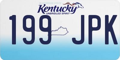 KY license plate 199JPK