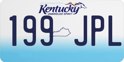 KY license plate 199JPL