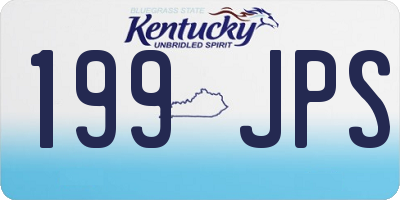 KY license plate 199JPS