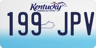 KY license plate 199JPV