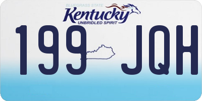KY license plate 199JQH
