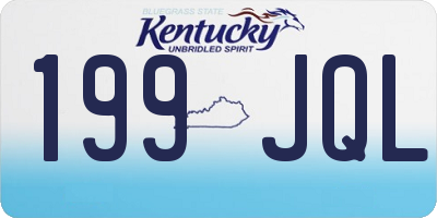 KY license plate 199JQL