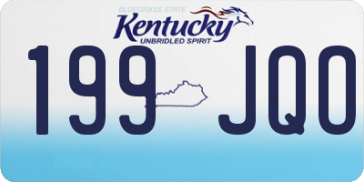 KY license plate 199JQO