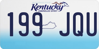 KY license plate 199JQU