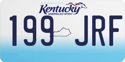 KY license plate 199JRF