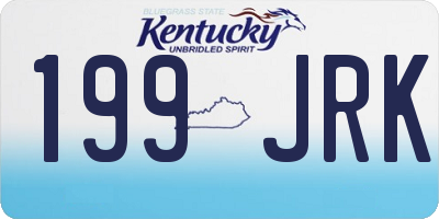 KY license plate 199JRK