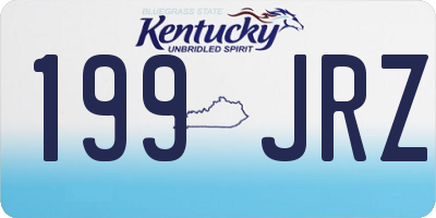 KY license plate 199JRZ