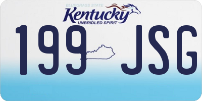 KY license plate 199JSG