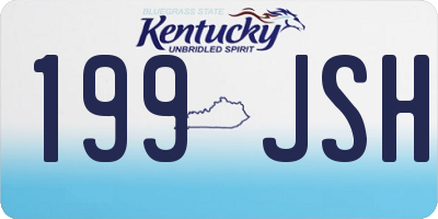 KY license plate 199JSH