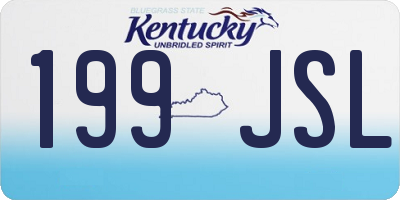 KY license plate 199JSL