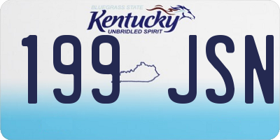 KY license plate 199JSN
