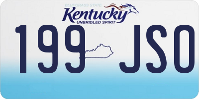KY license plate 199JSO