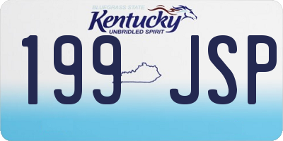 KY license plate 199JSP