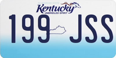 KY license plate 199JSS