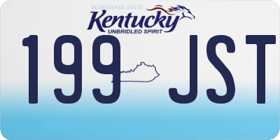 KY license plate 199JST