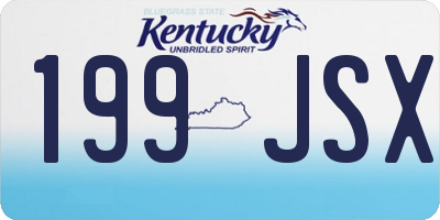 KY license plate 199JSX