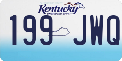 KY license plate 199JWQ