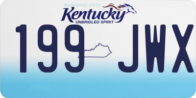 KY license plate 199JWX