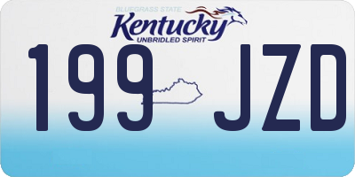 KY license plate 199JZD