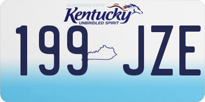 KY license plate 199JZE