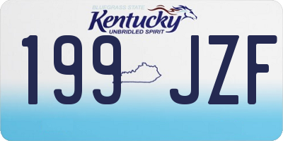 KY license plate 199JZF