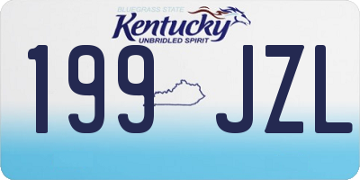 KY license plate 199JZL