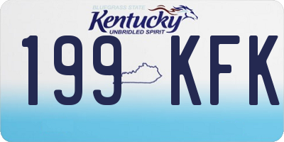 KY license plate 199KFK