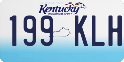 KY license plate 199KLH