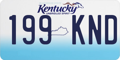 KY license plate 199KND