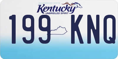 KY license plate 199KNQ