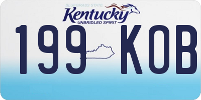 KY license plate 199KOB