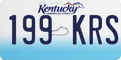 KY license plate 199KRS