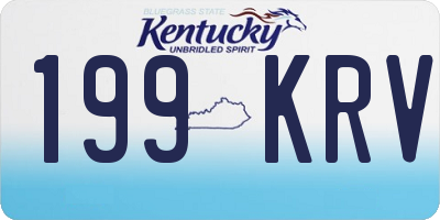 KY license plate 199KRV