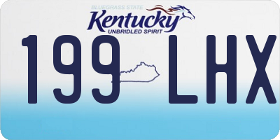 KY license plate 199LHX