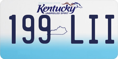 KY license plate 199LII