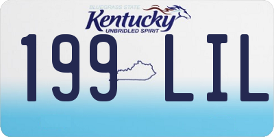 KY license plate 199LIL