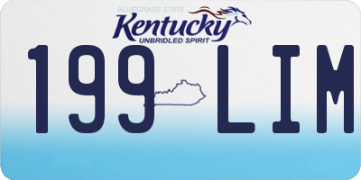 KY license plate 199LIM