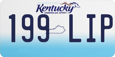 KY license plate 199LIP