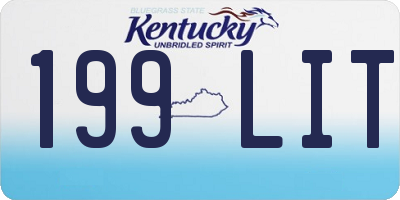 KY license plate 199LIT