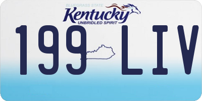 KY license plate 199LIV