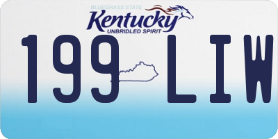 KY license plate 199LIW
