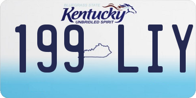 KY license plate 199LIY